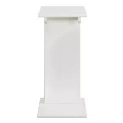 Kirklands Home Accent Table with Magazine Holder White Best