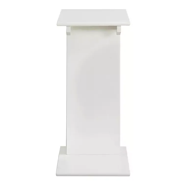 Kirklands Home Accent Table with Magazine Holder White Best