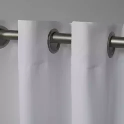 Kirklands Home Acme Blackout Curtain Panel Set, 84 in. White Clearance