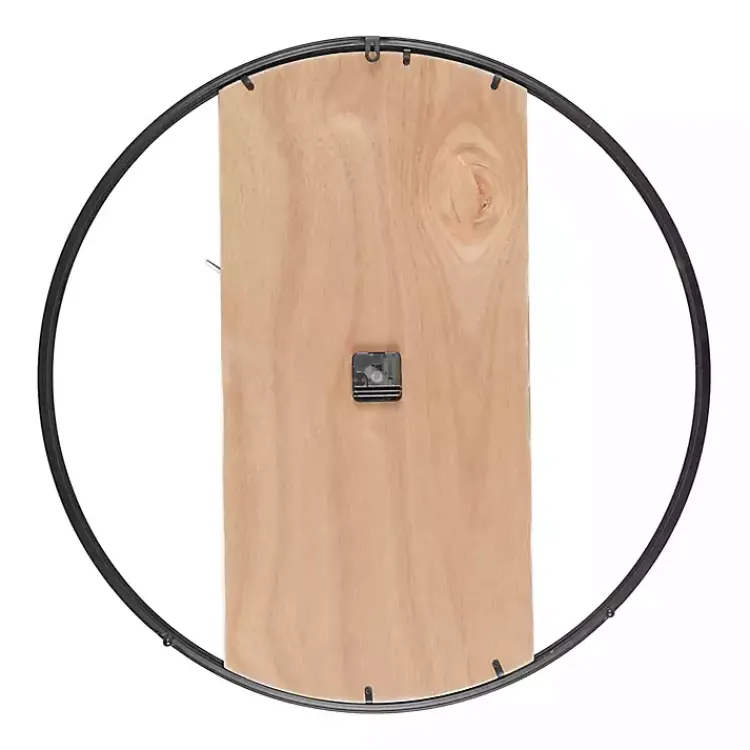 Kirklands Home White and Black Carved Open Wall Clock Discount