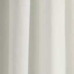 Kirklands Home White and Black Embroidered Curtain Panel, 84 in. Hot