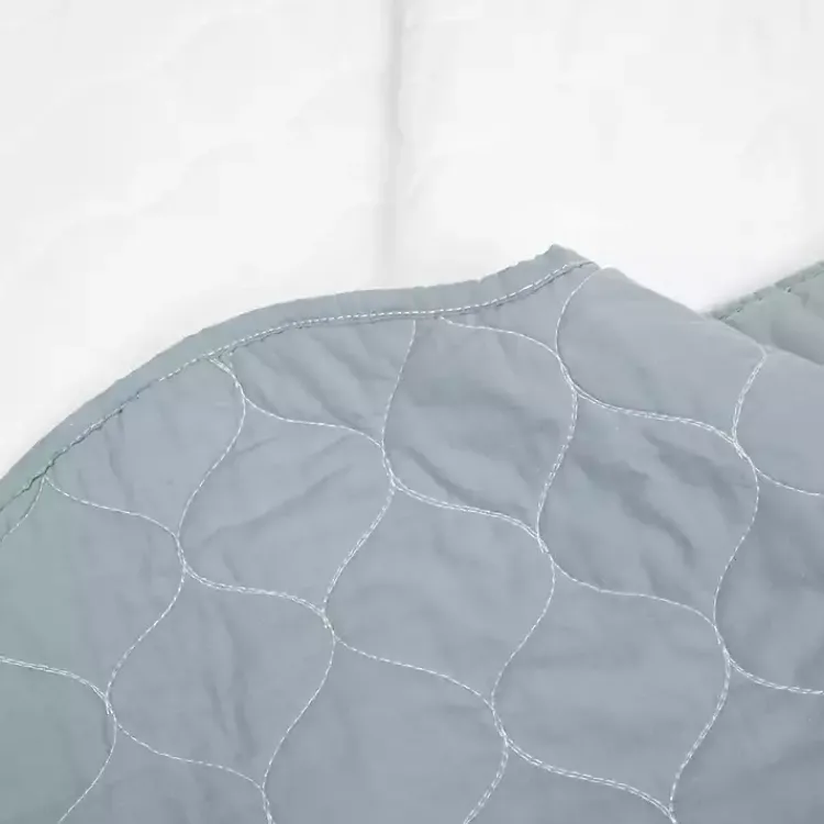 Kirklands Home White and Blue Scallop 3-pc. King Quilt Set Online