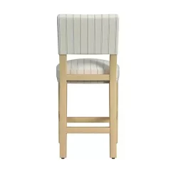 Kirklands Home and Blue Striped Natural Counter Stool White Hot