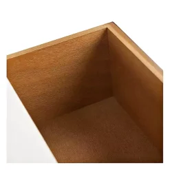 Kirklands Home White and Brown Herringbone Console Table Best