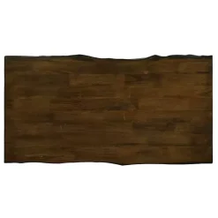 Kirklands Home White and Dark Oak Wood Live Edge Coffee Table Brown Sale