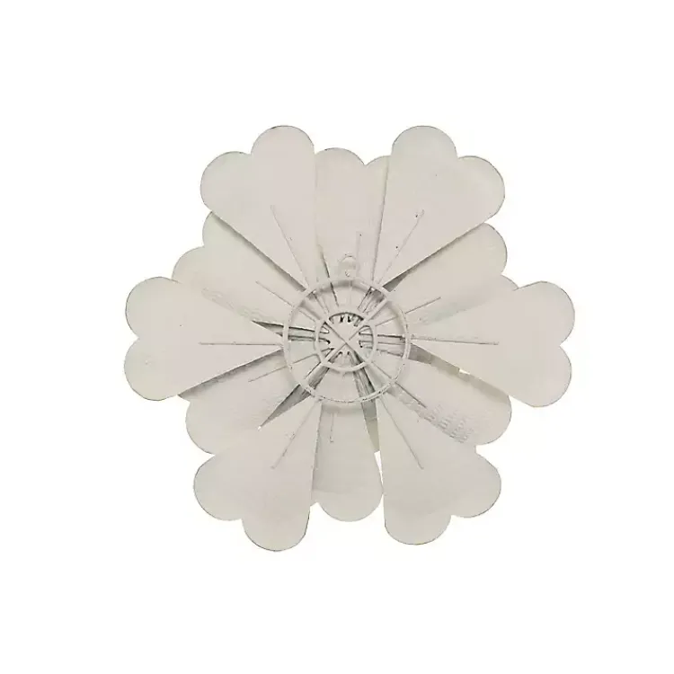 Kirklands Home and Gold Metal Flower Large Wall Plaque White Clearance