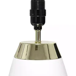 Kirklands Home and Metallic Gold 4-Touch Table Lamp White Sale