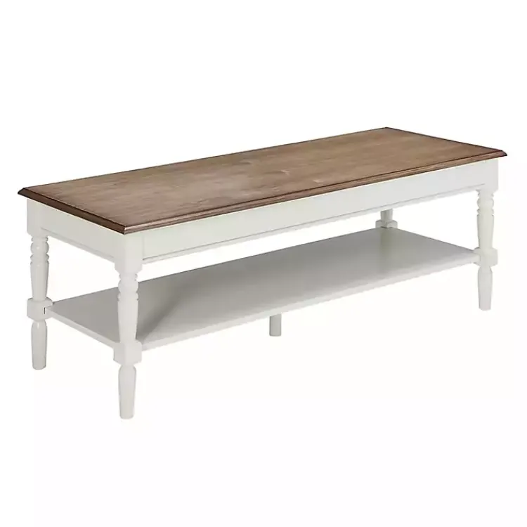 Kirklands Home and Natural Davis Coffee Table White