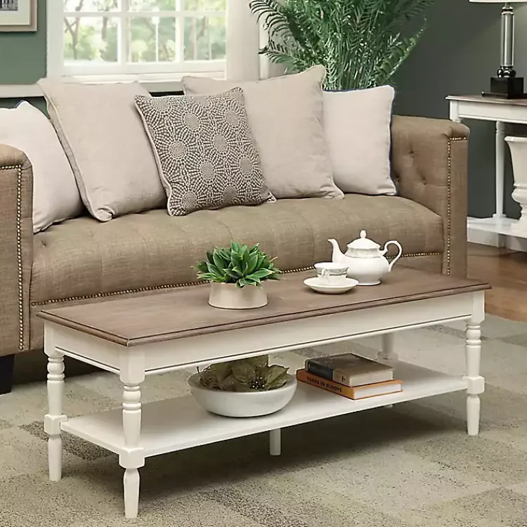 Kirklands Home and Natural Davis Coffee Table White