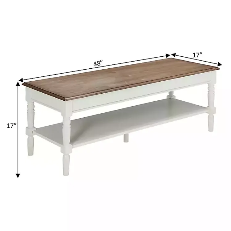 Kirklands Home and Natural Davis Coffee Table White