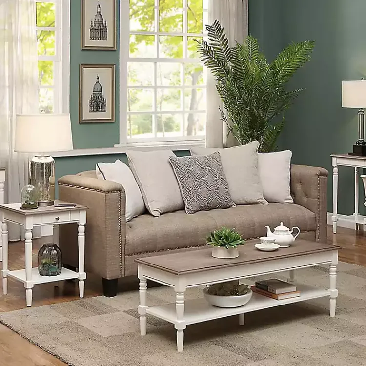 Kirklands Home and Natural Davis Coffee Table White