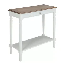 Kirklands Home and Natural Davis Console Table White Discount