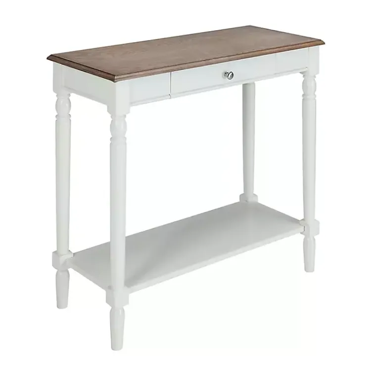 Kirklands Home and Natural Davis Console Table White Discount