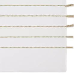 Kirklands Home and Stone Striped Placemats, Set of 4 White