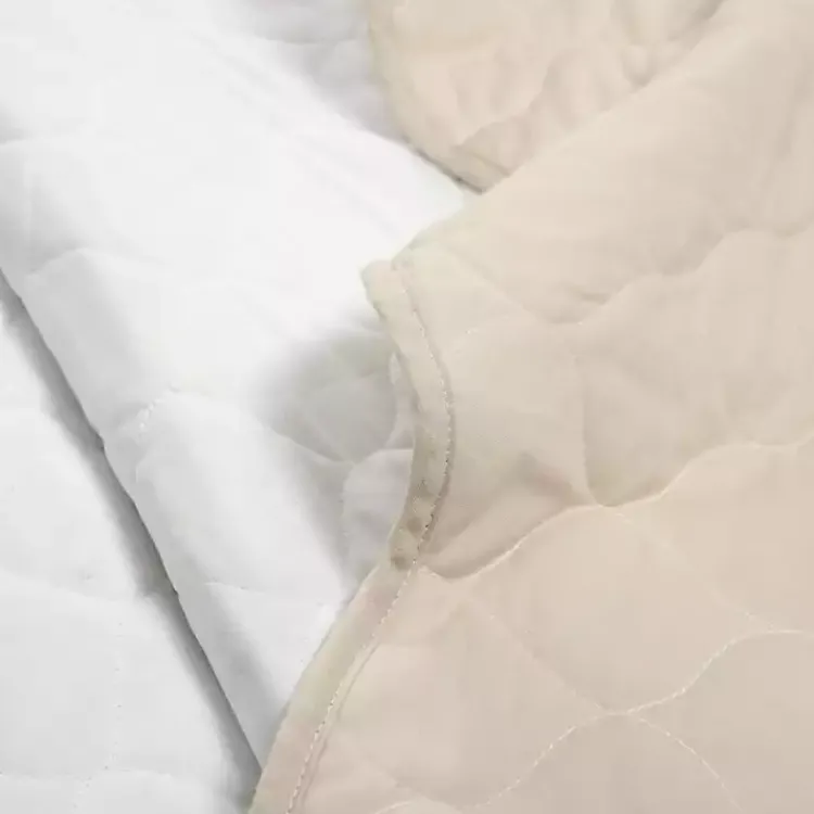 Kirklands Home White and Tan Scallop 3-pc. King Quilt Set Discount