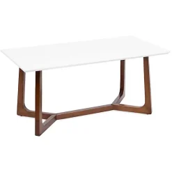 Kirklands Home and Walnut Olivia Coffee Table White Best