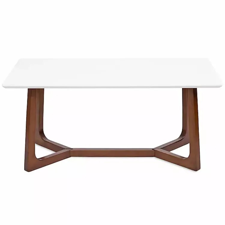 Kirklands Home and Walnut Olivia Coffee Table White Best