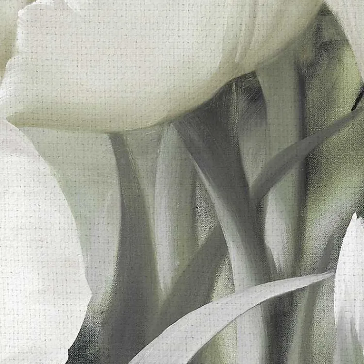 Kirklands Home White Angelique Tulips Canvas Art Print, 40x30 in. Discount