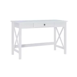 Kirklands Home White Antique Pine X Frame Desk Best