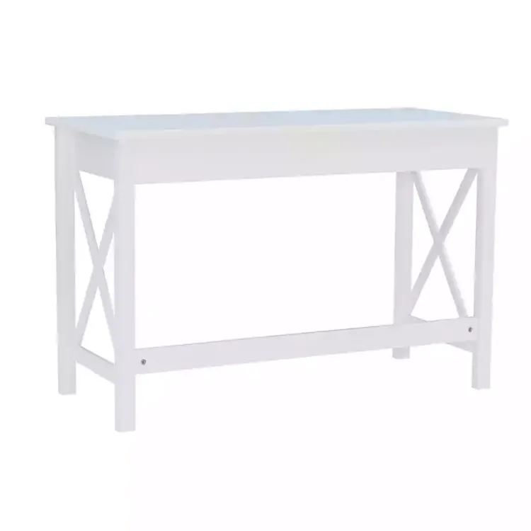 Kirklands Home White Antique Pine X Frame Desk Best
