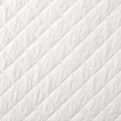 Kirklands Home Ava Diamond 3-pc. Oversized King Quilt Set White Outlet