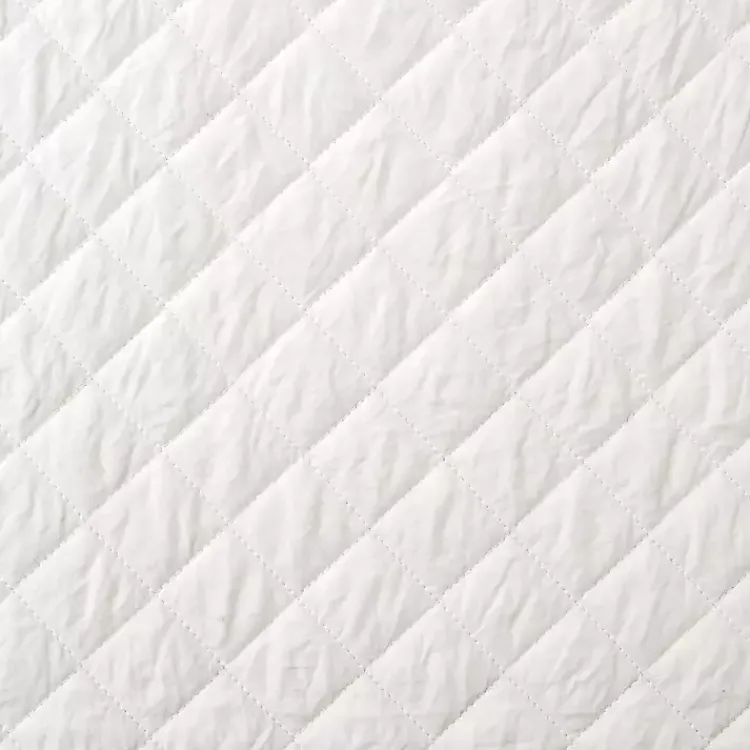 Kirklands Home Ava Diamond 3-pc. Oversized King Quilt Set White Outlet