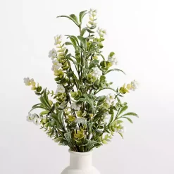 Christmas Arrangements & Garland>Kirklands Home White Berry Boxwood Bushes, Set of 2