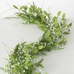 Arrangements & Greenery>Kirklands Home White Berry Leafy Garland
