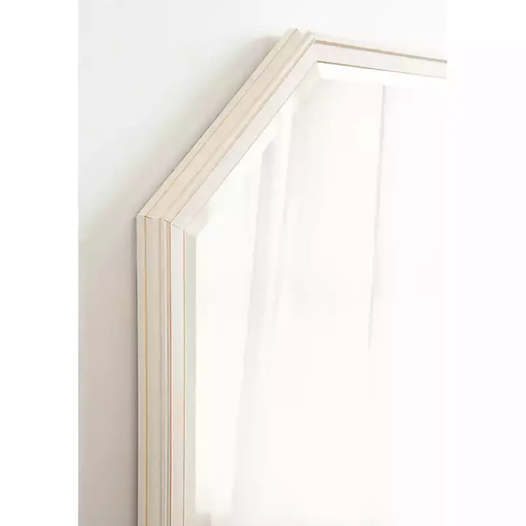 Kirklands Home White Beveled Octagon Wall Mirror Sale