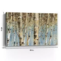 Kirklands Home White Birch Forest Canvas Art Print, 60x40 in. New