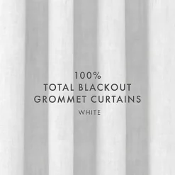Kirklands Home Blackout Curtains, 84 in. White Best