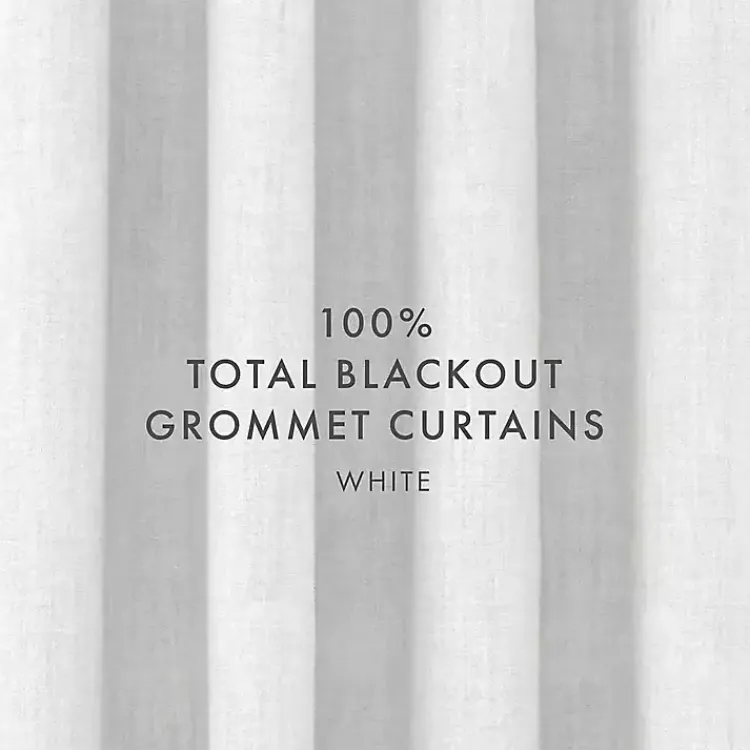 Kirklands Home Blackout Curtains, 84 in. White Best