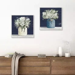 Kirklands Home White Blossom Bouquet 2-pc. Framed Wall Art Set Online
