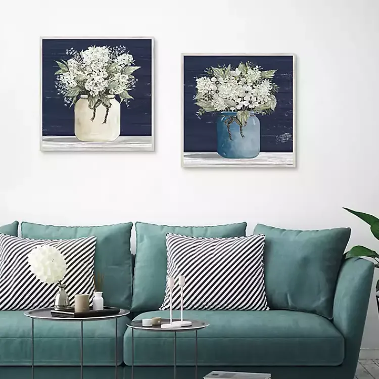 Kirklands Home White Blossom Bouquet 2-pc. Framed Wall Art Set Online