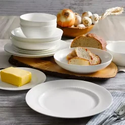 Kirklands Home Bone China 16-pc. Dinnerware Set White Outlet