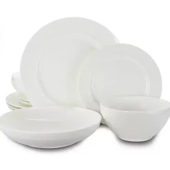 Kirklands Home Bone China 16-pc. Dinnerware Set White Outlet