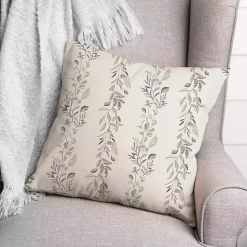 Pillows>Kirklands Home Botanical Vines Pillow White