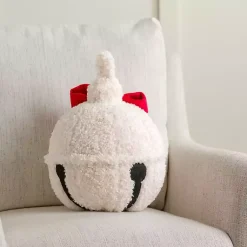 Pillows>Kirklands Home Boucle Bell Shaped Pillow White