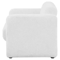 Kirklands Home Boucle Modern Accent Chair White Discount