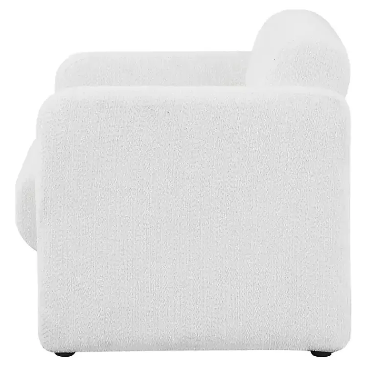 Kirklands Home Boucle Modern Accent Chair White Discount