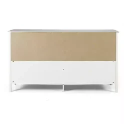 Kirklands Home Brazilian Pine Wood 6-Drawer Dresser White New