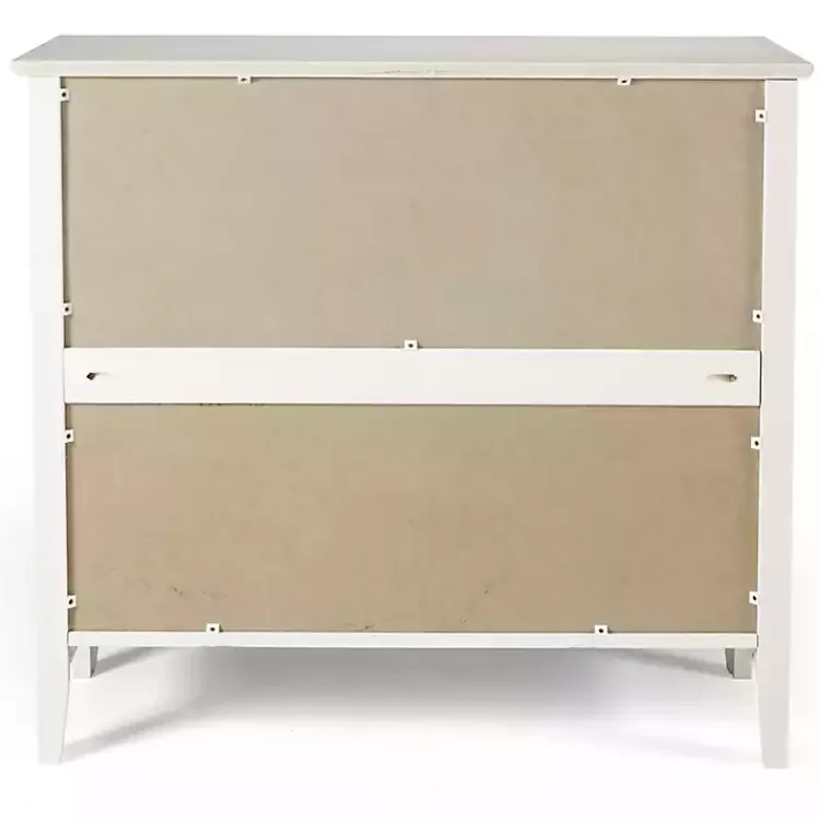 Kirklands Home Brazilian Pine Wood Short Bookshelf White Hot
