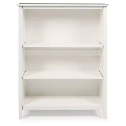 Kirklands Home Brazilian Pine Wood 3-Tier Bookshelf White Hot