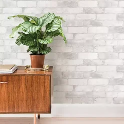Kirklands Home White Brick Peel & Stick Wallpaper Outlet