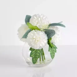 Arrangements & Greenery>Kirklands Home White Carnation in Bud Vase Arrangement