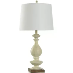 Kirklands Home Carved Traditional Table Lamp White Hot