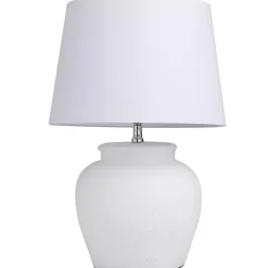 Kirklands Home Cement Table Lamp White Sale