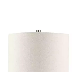 Kirklands Home Ceramic and Wood Cone Table Lamp White Outlet