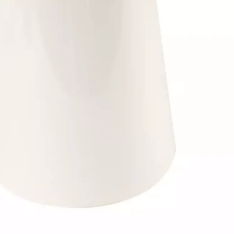 Kirklands Home Ceramic and Wood Cone Table Lamp White Outlet