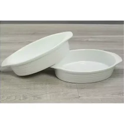 Kirklands Home Ceramic Au Gratin Dishes, Set of 2 White New